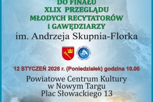  Rejonowe Eliminacje do Finału XLIX Przeglądu Młodych Recytatorów i Gawędziarzy im. Andrzeja Skupnia -Florka