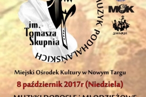 KOMUNIKAT ORGANIZACYJNY DOTYCZĄCY KONKURSU MUZYK PODHALAŃSKICH w  MOK- NOWY TARG 8.10.2017 r.