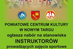  Nabór na stanowiska instruktorów prowadzących zajęcia sportowe w roku szkolnym 2026/2027